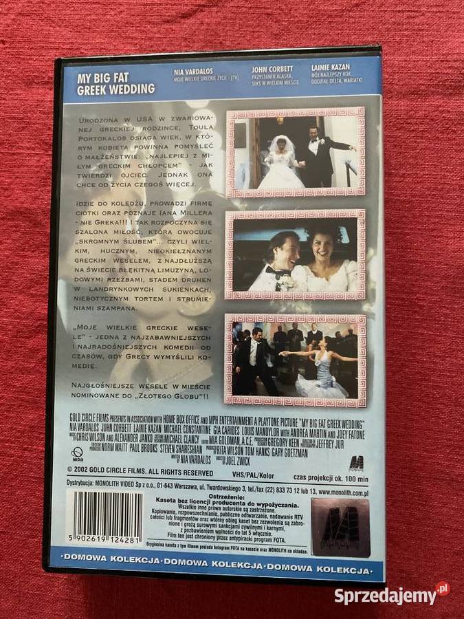 Moje Wielkie Greckie Weselefilm na kasecie VHS Lublin