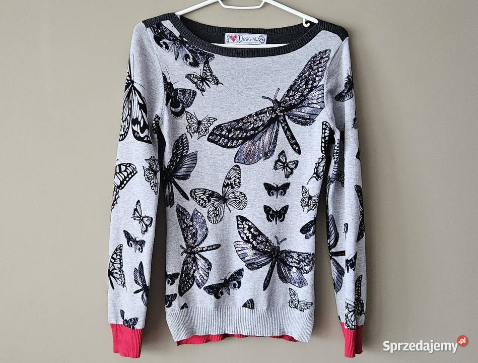 Desigual sweter rozmiar XSDesigual sweter kolorowy Swetry i golfy Lublin