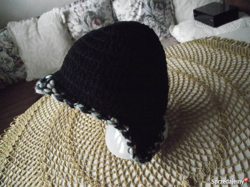 CZARNA CIEPŁA PILOTKA Z MELANŻEM autorskie Piła