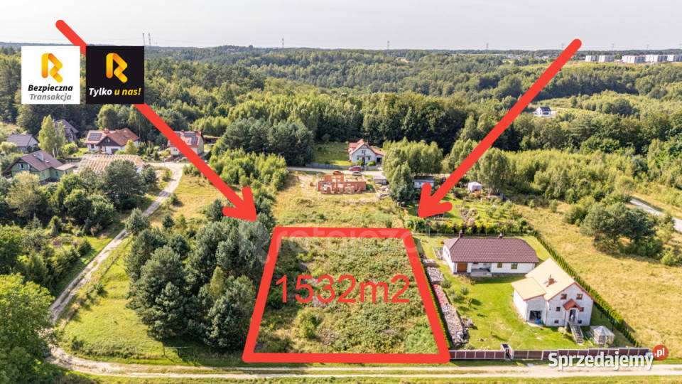 Grunt 1532m2 Gościcino utwardzona