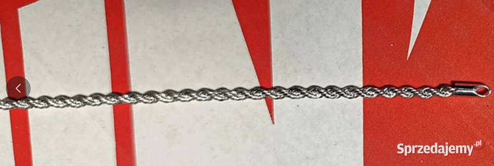 Przepiękna Srebrzysta Opalizująca Bransoletka Poraj