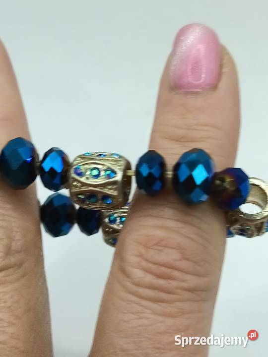 Bransoletka na gumce piękne szlify metalowe lubelskie Zamość