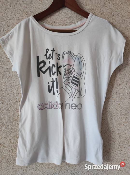 adidas neo koszulka bluzka damska tshirt pomarańczowy Kielce