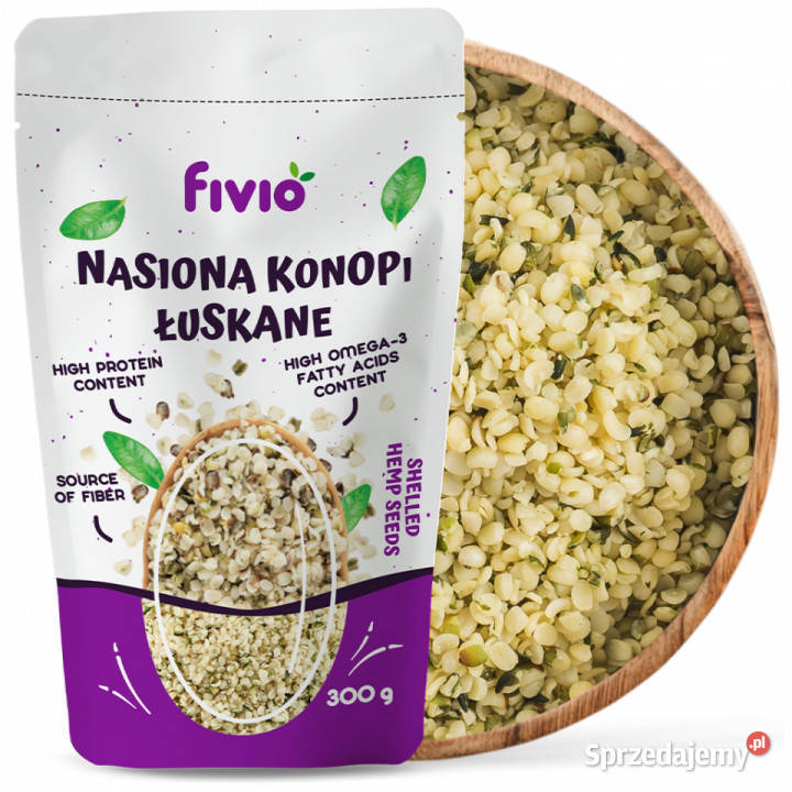 Nasiona konopne łuskane 300g Brzozów