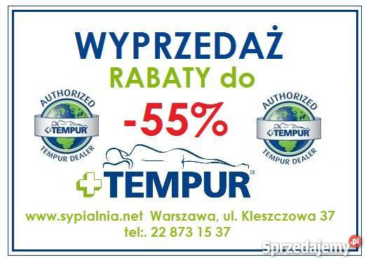 Rabat 25 Materace Tempur Royal 25 mazowieckie Warszawa