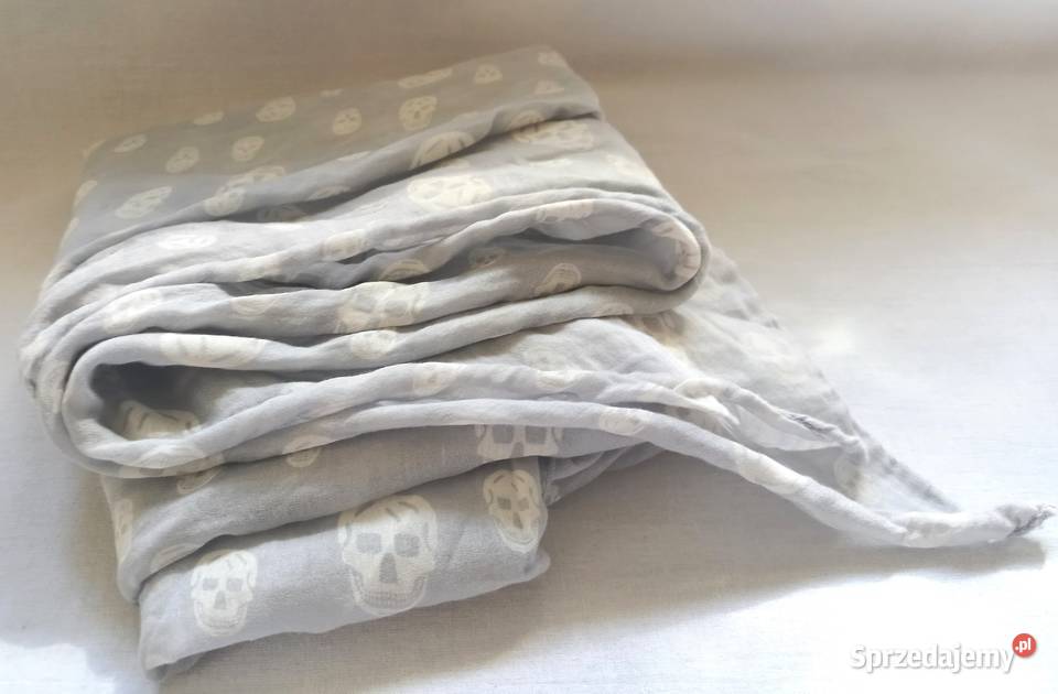 Chusta CZASZKI Szal 180x85 gat I Unisex NOWE