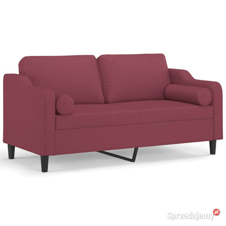 2osobowa sofa z poduszkami winna czerwień 140 Warszawa