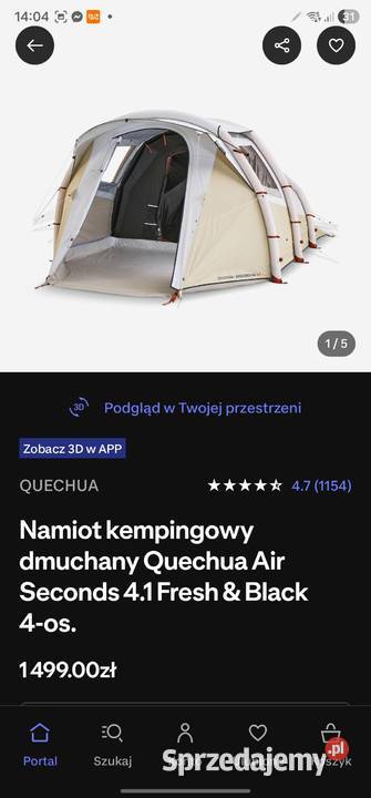 Namiot i akcesoria do namiotu