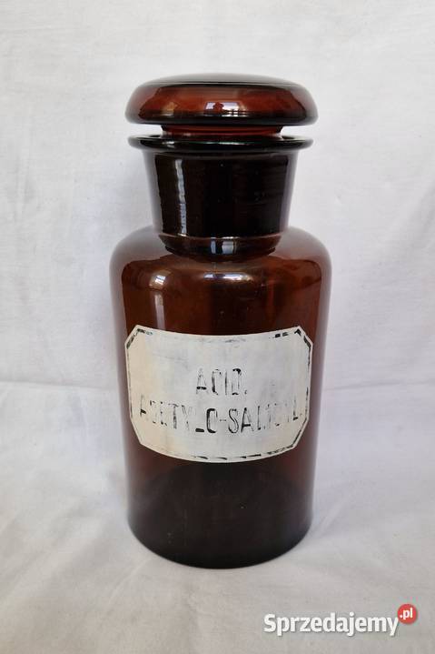 Stary słój apteczny 3l ze szlanym korkiem szkło mazowieckie