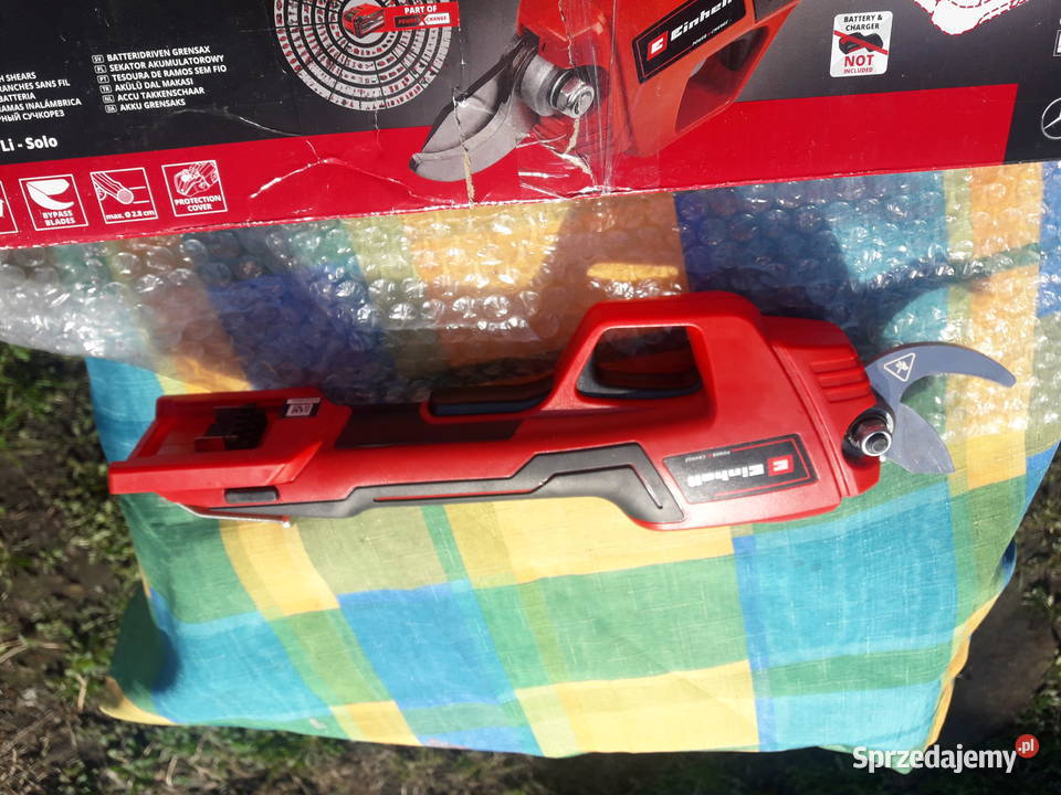 Sekator nożyce do gałęzi akumulatorowe Einhell wielkopolskie Miłosław