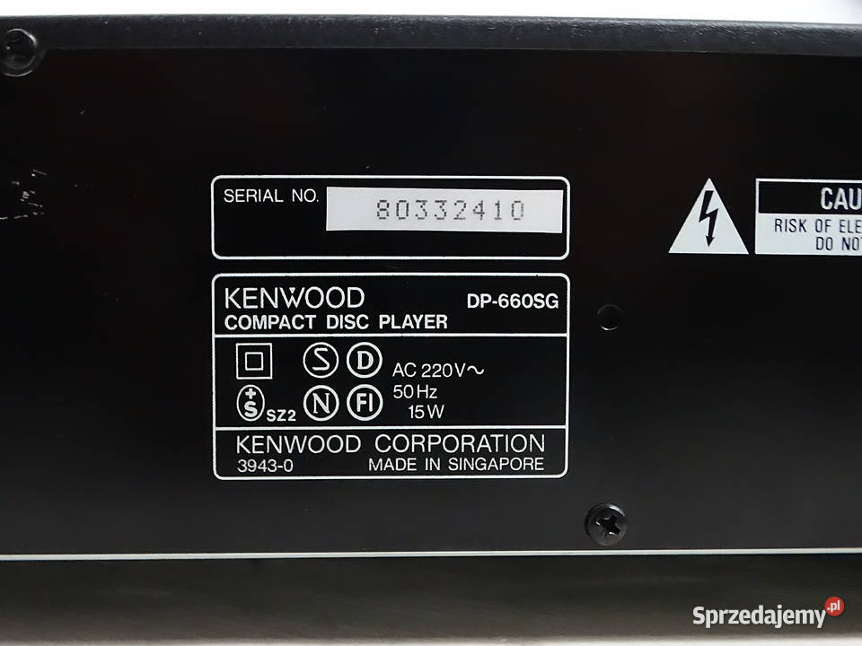 Odtwarzacz CD Kenwood DP660SG Vintage Sprawny lubelskie Biłgoraj