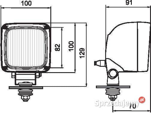 Lampa robocza kwadratowa LKR526365 1400630070 Kamionna sprzedam