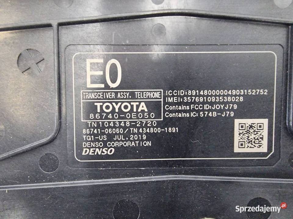 MODUŁ LEXUS RX350 867400E050 STEROWNIK OEM kujawsko-pomorskie Lipno