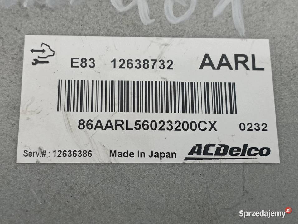 STEROWNIK SILNIKA 12638732 14 B 140 Opel Meriva sprzedam