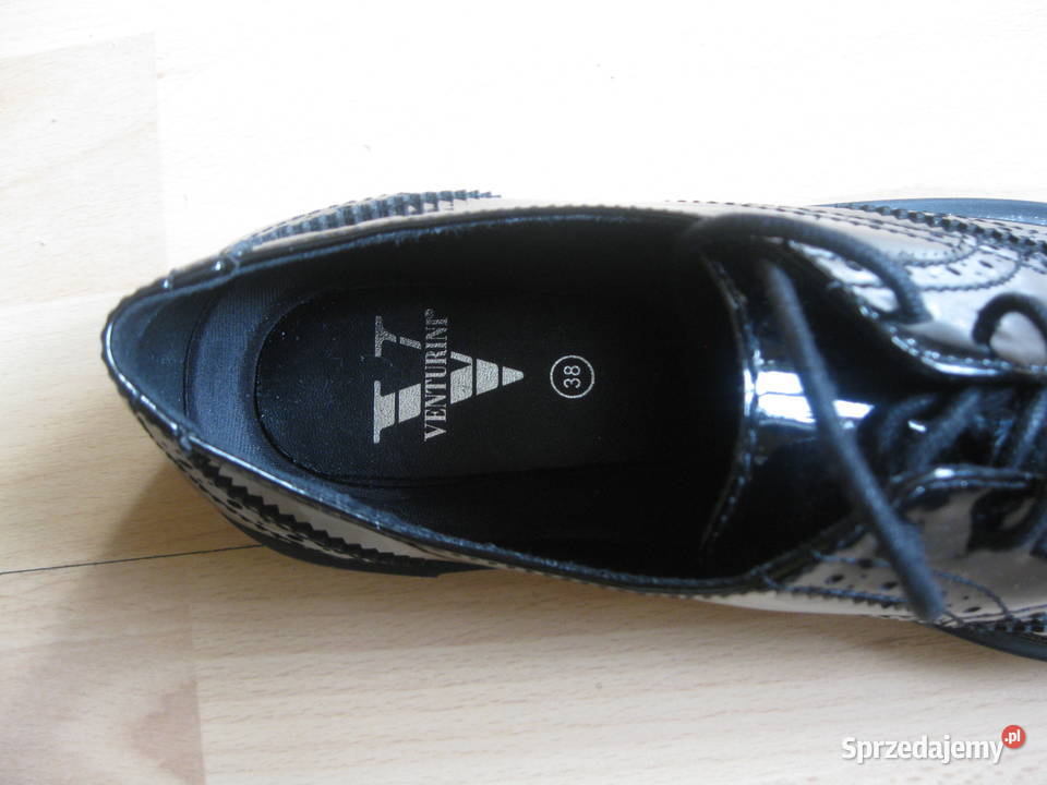 Buty oxfordy VENTURINI MILANO 38 NOWE skóra ekologiczna Półbuty Mielec