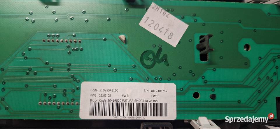 Moduł Pralki Hotpoint RSF723 Części i Akcesoria Przodkowo