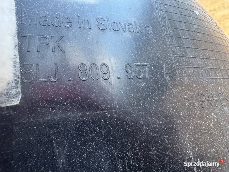 Nadkole przód lewe lh skoda elroq 5LJ809957A osobowe Nadkola Sieraków sprzedam