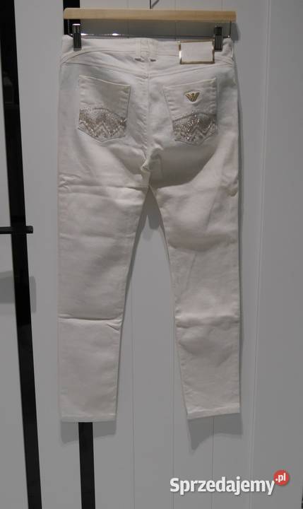 Armani Jeans świetne spodnie cyrkonie 36 S