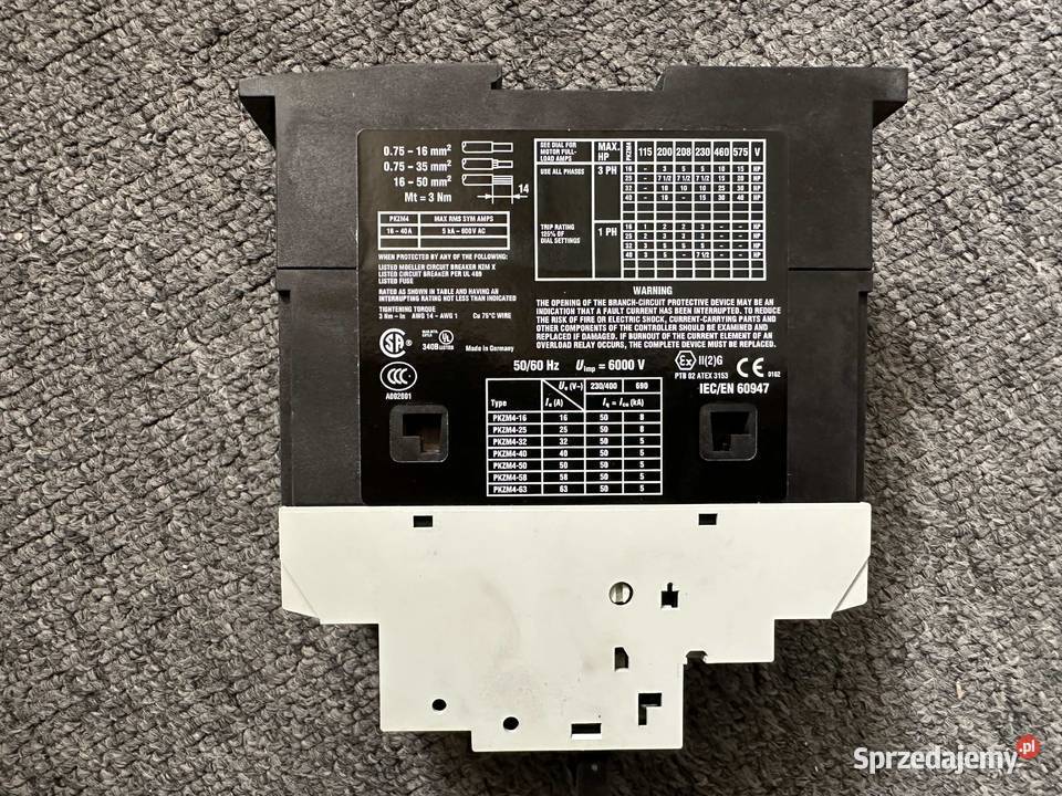 Wyłącznik silnikowy PKZM432 3P 15kW 2532A 222353 Łódź