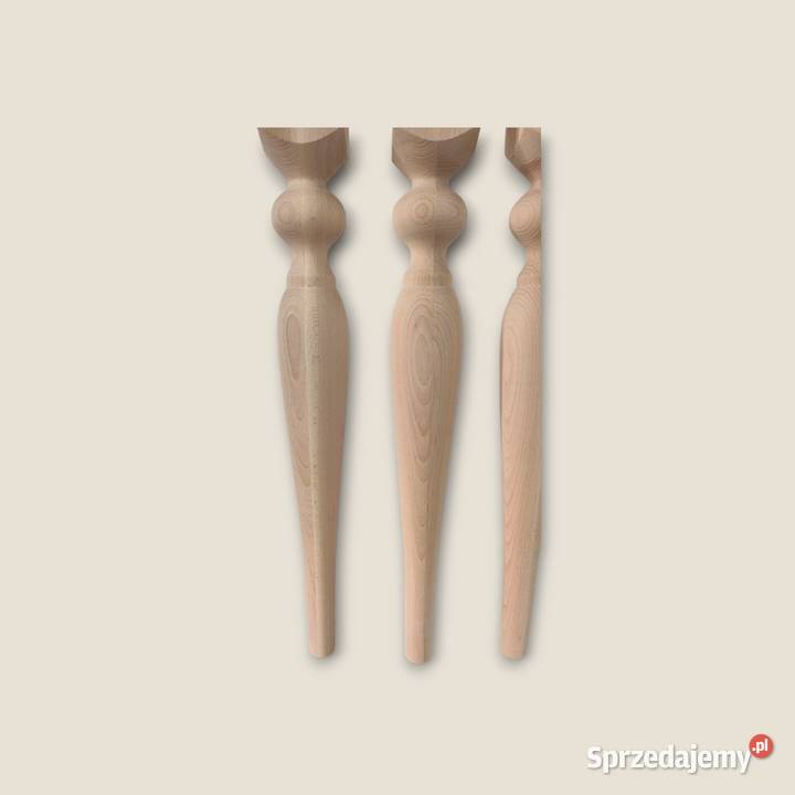 nogi stołowe bukowe noga bukowa toczona 75 stół Bolesławiec