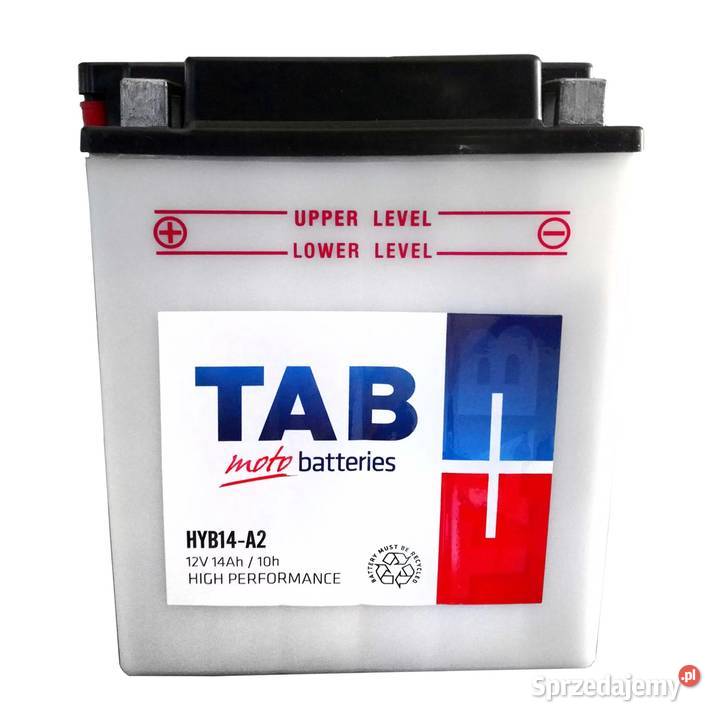 Akumulator motocyklowy TAB YB14A2 HYB14A2 12V Akumulatory motocyklowe mazowieckie Radom