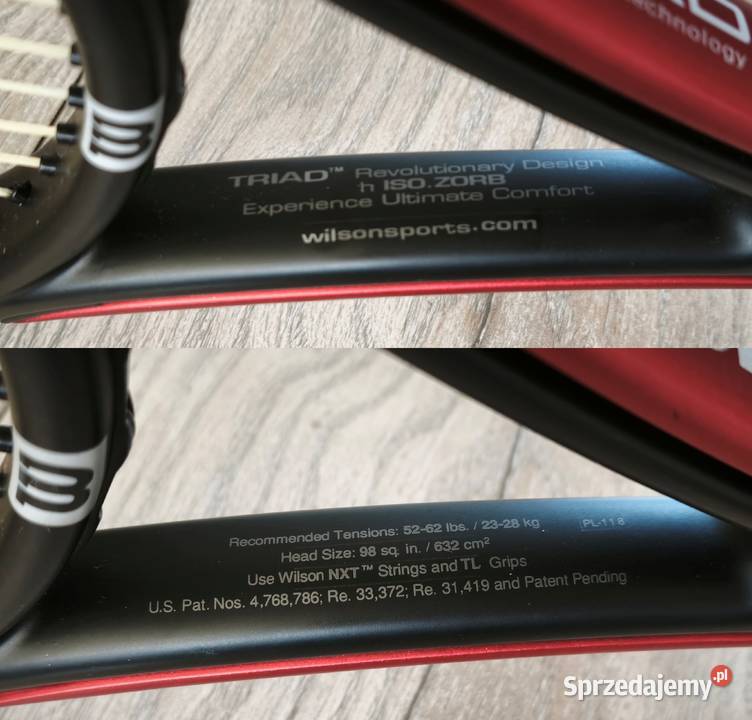 Rakieta tenisowa Wilson Triad 50 midplus Futerał Piotrków Trybunalski