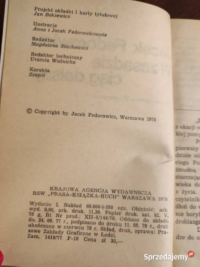 W zasadzie ciąg dalszy Jacek Fedorowicz miękka sprzedam