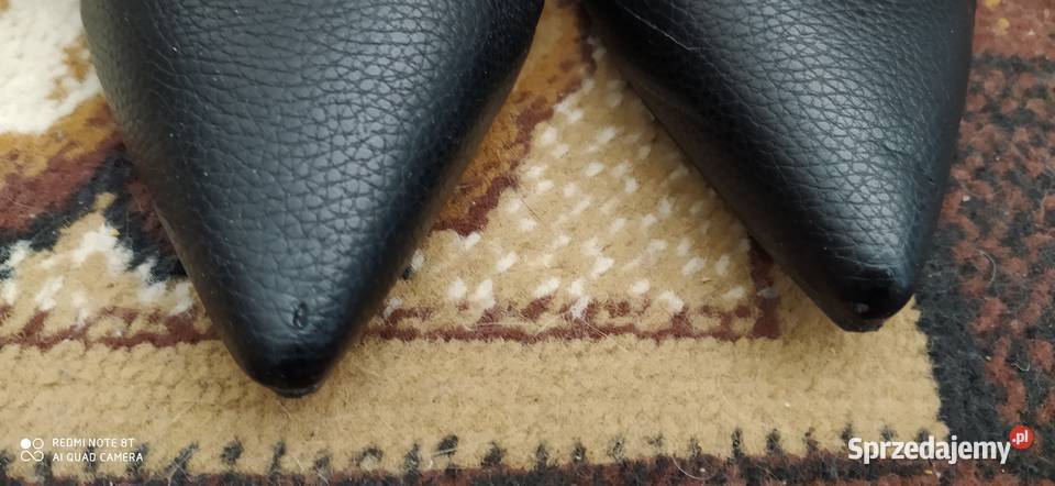 półbuty damskie czółenka czarne rozmiar 38 Poznań