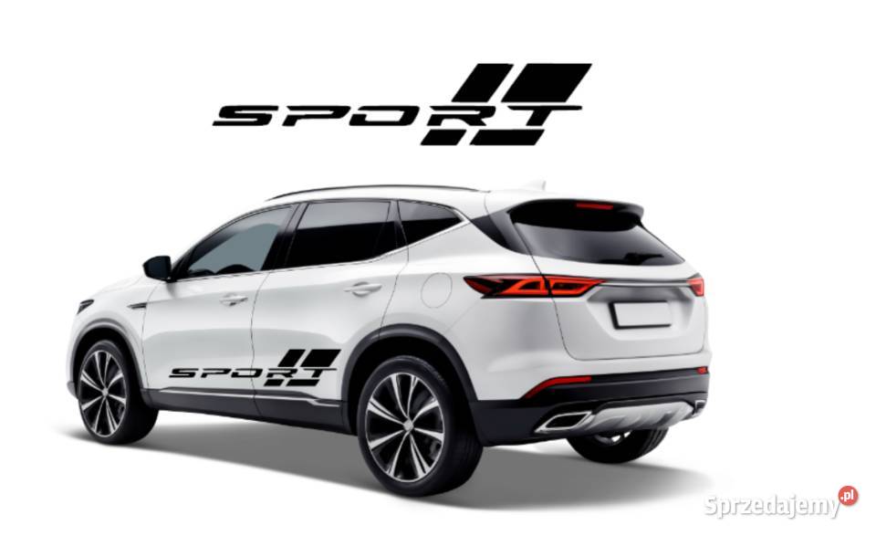 Naklejka na samochód Sport 60cmx125 X2 prawa warmińsko-mazurskie