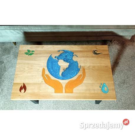 Stolik Kawowy Żywioły Ziemi natura 80cm Witkowo