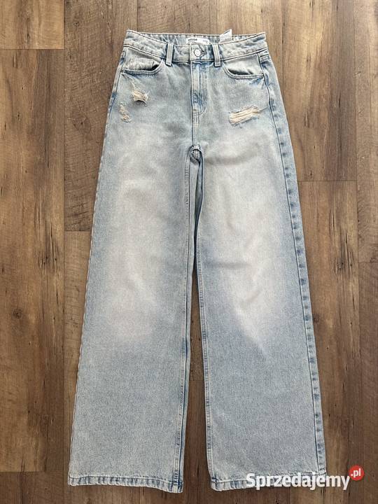 Jeansy szerokie nogawki XXS jeansy wide leg Długie Wyszków