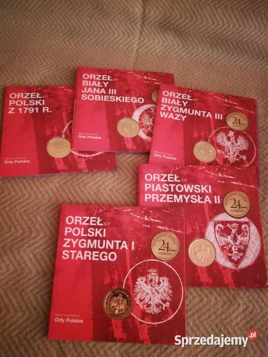 Zestaw 5 numizmatów ORŁY POLSKIE Mennica Polska Pozostałe zachodniopomorskie Szczecin sprzedam
