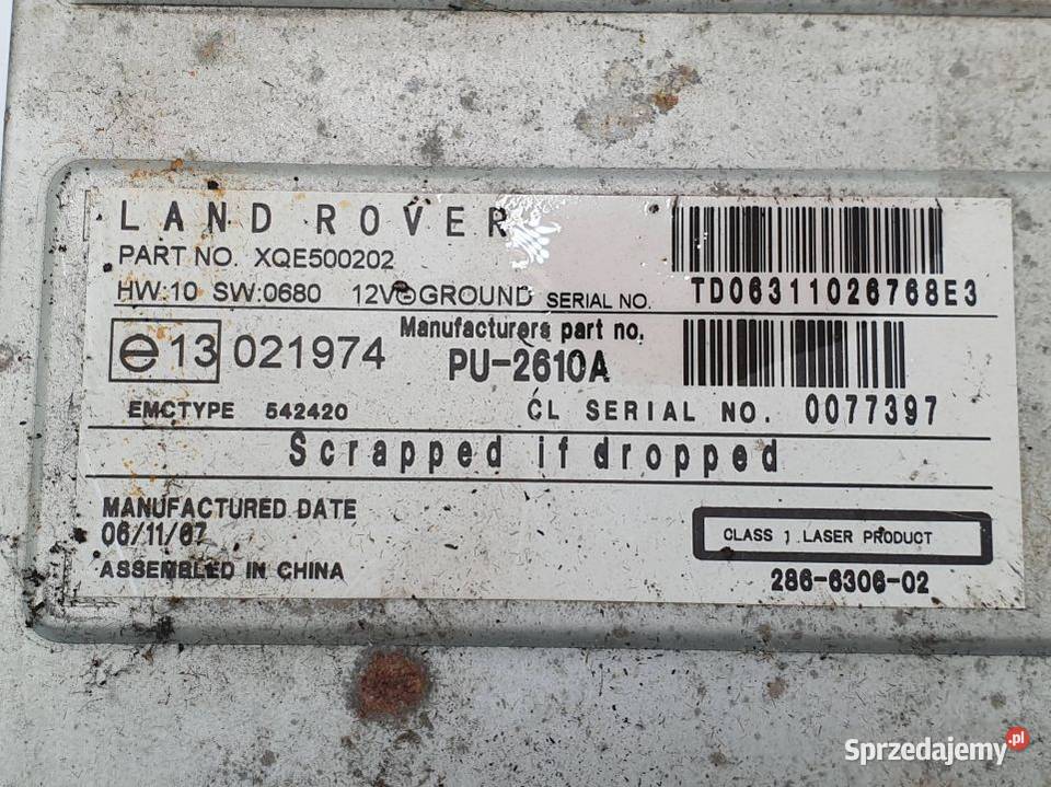 ZMIENIARKA CD LAND ROVER RANGE ROVER VOGUE Lipno