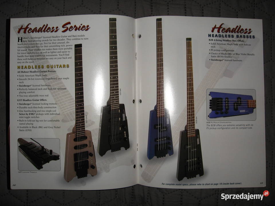 Hohner Electric Guitars Basses 2004 guitar Kępice