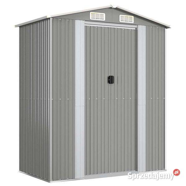 vidaXL Szopa ogrodowa jasnoszara 192x108x223 Warszawa