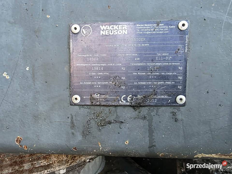 2012 Wacker Neuson 14504 Gromada