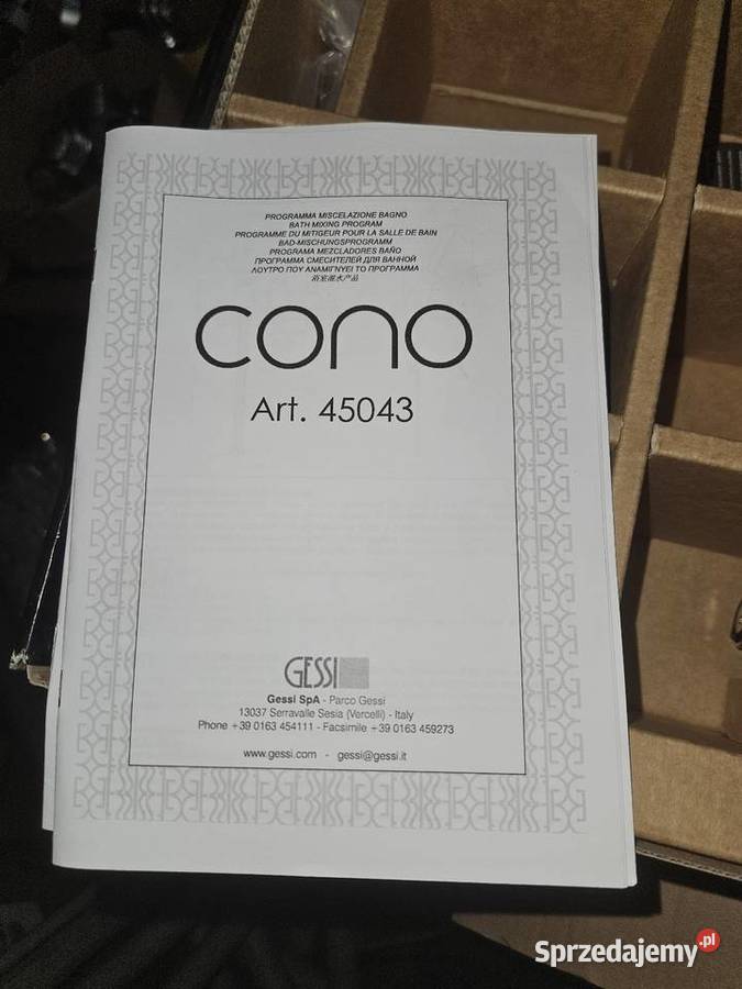Gessi Cono 45043 bateria wannowa nowa Łódź