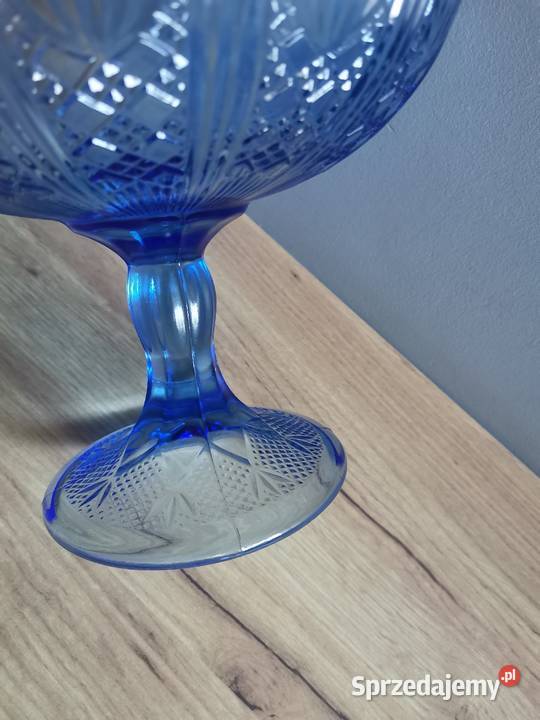 Stara niebieska patera owocarka kat 320 HSG Katowice