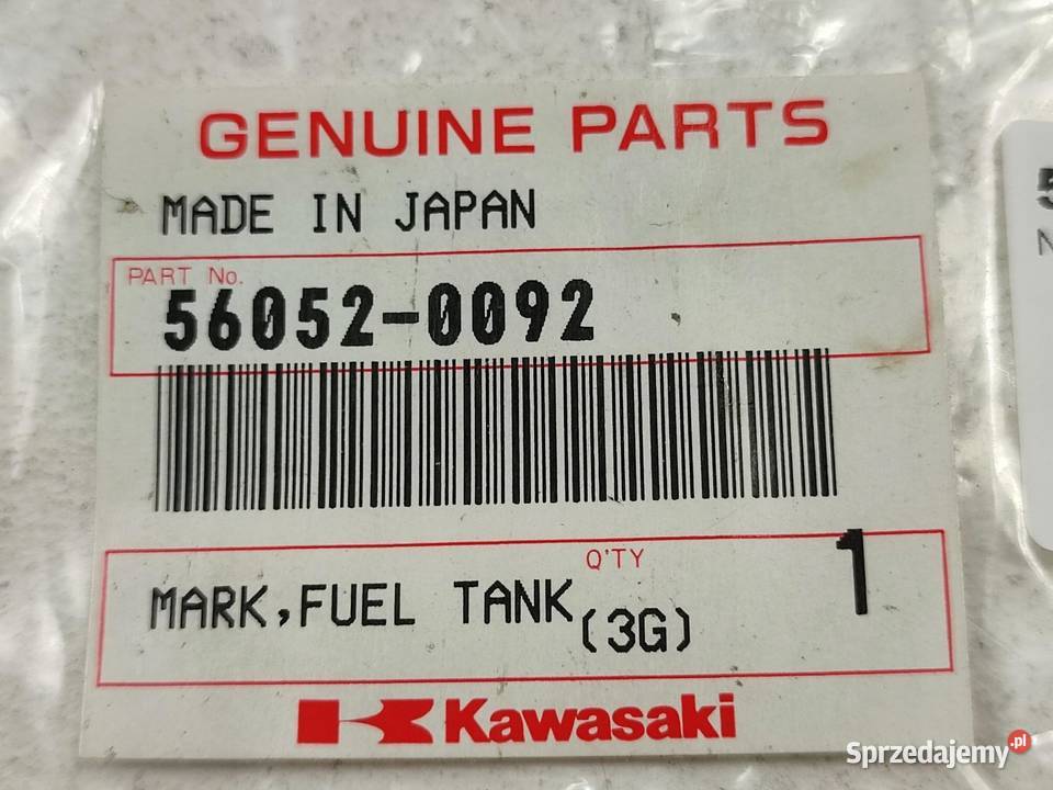 NAKLEJKA EMBLEMAT NA BAK KAWASAKI ZR1000A1H Emblematy