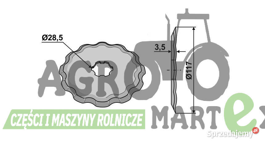 501064 0501064 GER501064 NÓŻ ROTA DISK sprzedam