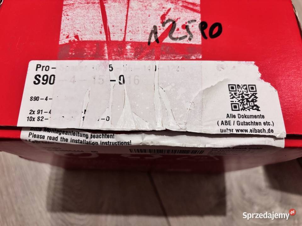 Dystanse Eibach TOYOTA GT86 SUBARU osobowe Pozostałe