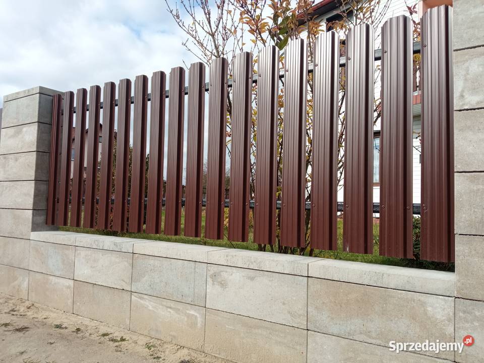 Panele ogrodzeniowe fi 40 x 123 x 3 V Brązowy ocynk Ogrodzenia i bramy Sokołów Małopolski