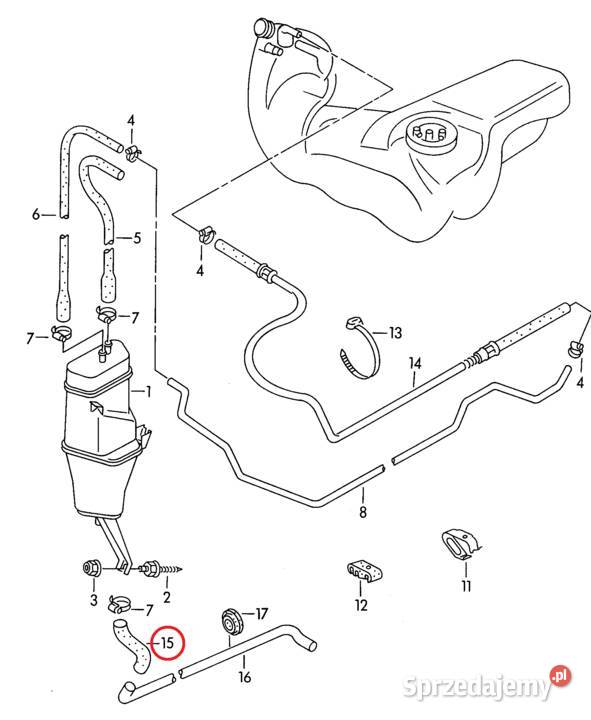 Audi 80 Coupe Cabrio Wąż przewód odpowietrzający Dębica
