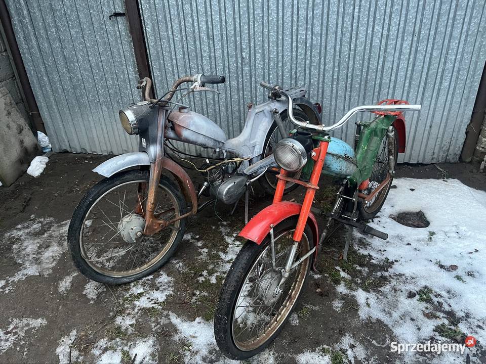 2 x Romet Komar jeden z silnikiem na pedaly Komar śląskie