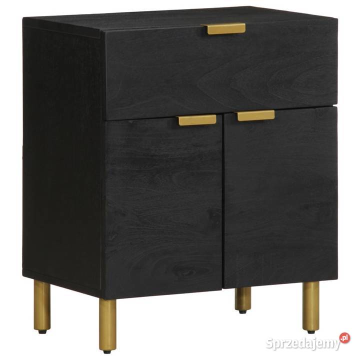 vidaXL Szafka nocna czarna 50x33x60 SKU4017659 mazowieckie