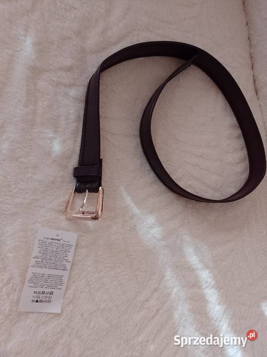 Zara Grupa Inditex 110 Bordowy pasek do sukienki