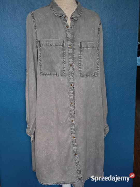 MARMURKOWA SUKIENKA ROZPINANA Z BAWEŁNY r 40 Piła