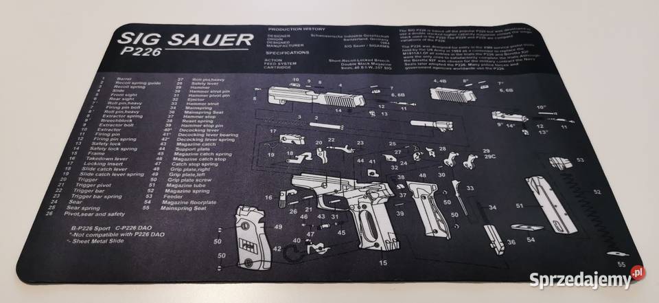 Mata do czyszczenia broni motyw Glock Beretta Sporty strzeleckie i myślistwo mazowieckie Warszawa