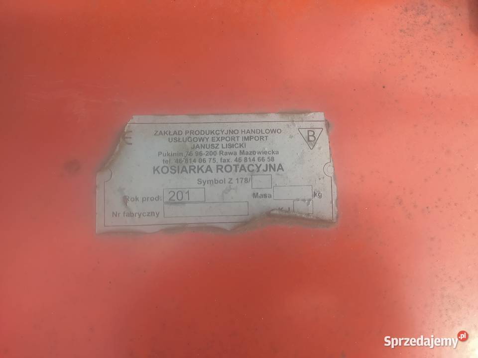 Kosiarka rotacyjna poleca się do kupna Przasnysz