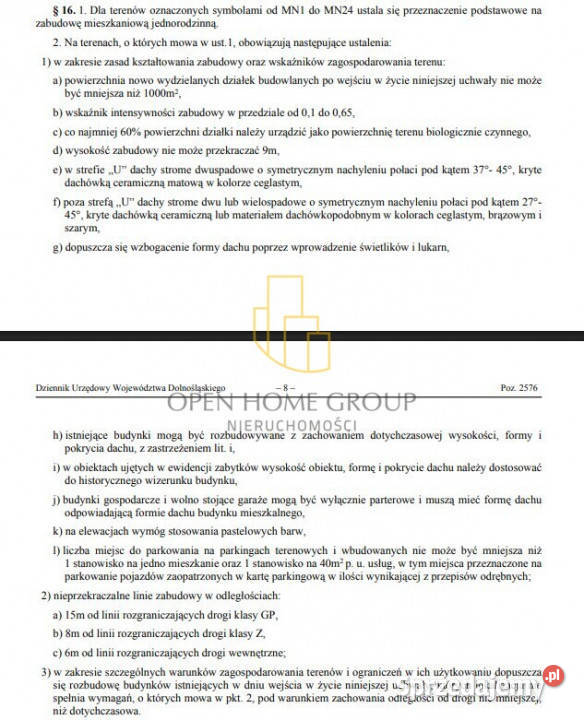 inwestycja zabmieszkaniowe mpzp 1076m 2152m Siedlce
